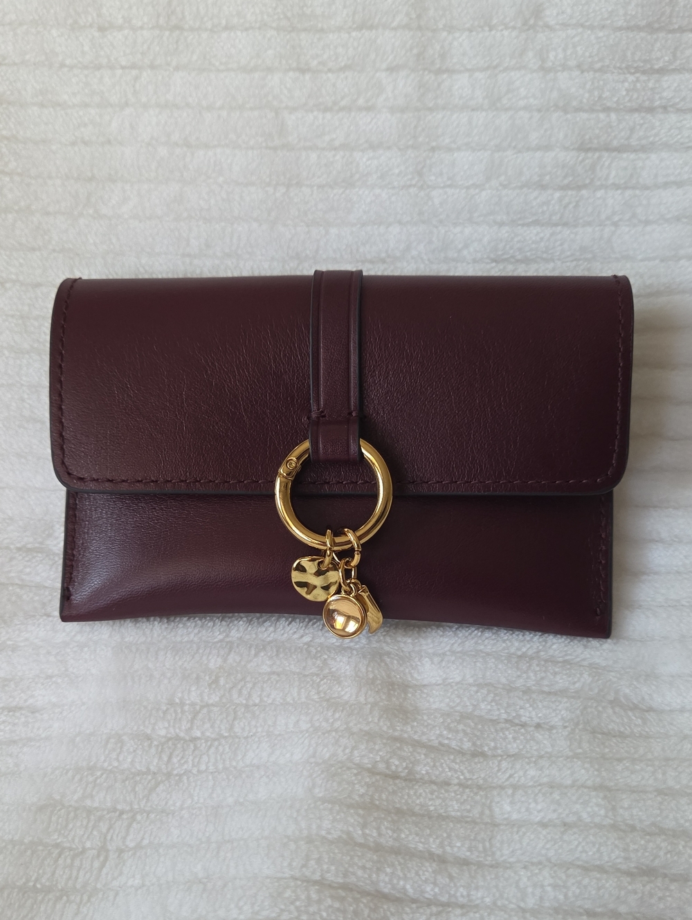 Madewell The Ring Charm Wallet In Sangria